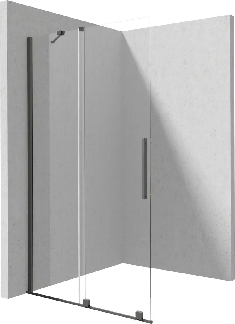 Ścianka prysznicowa walk-in 80 cm - przesuwna Prizma Grafitowy