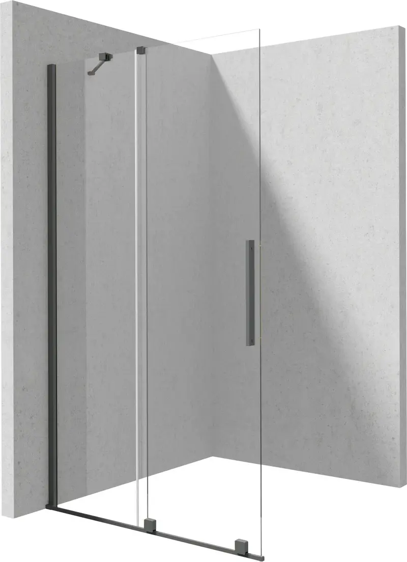 Ścianka prysznicowa walk-in 90 cm - przesuwna Prizma Grafitowy