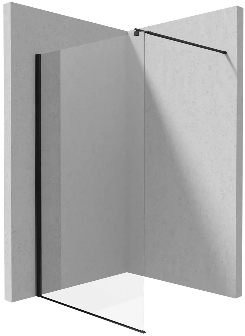 Ścianka prysznicowa / walk-in systemu Kerria Plus 120 cm Kerria Plus Czarny Mat