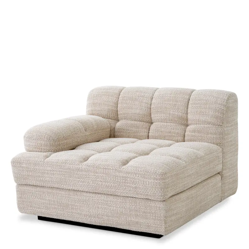 Segmentowa sofa Eichholtz Dean left w tkaninie Skyward sand