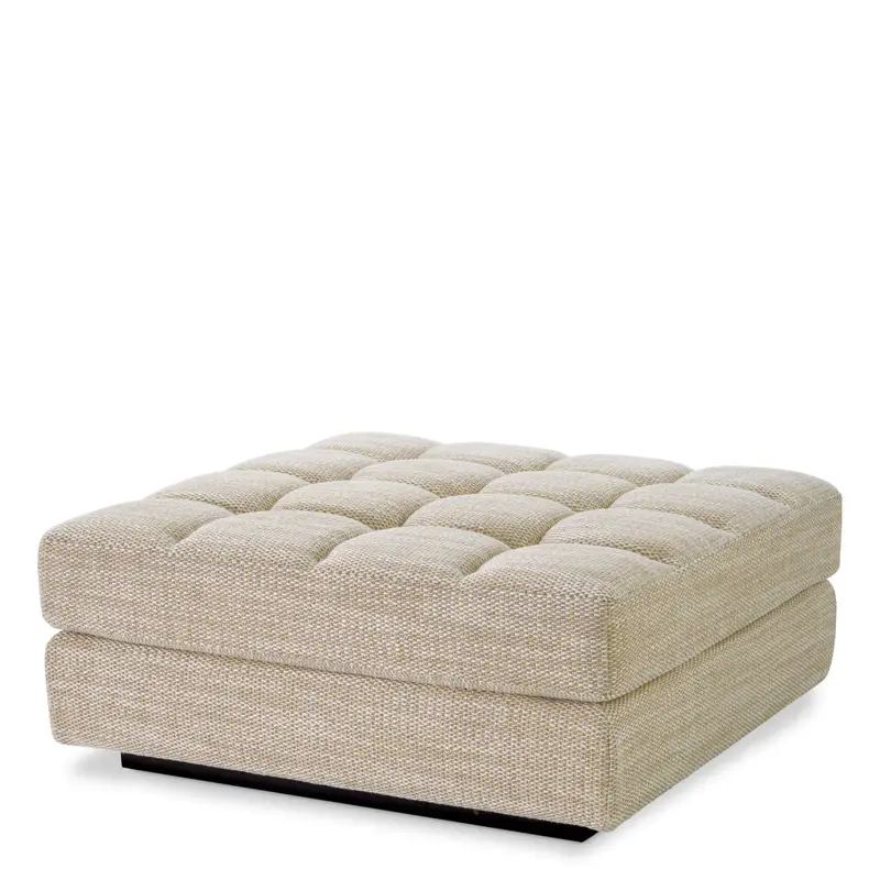 Segmentowa sofa Eichholtz Dean ottoman w tkaninie Skyward sand