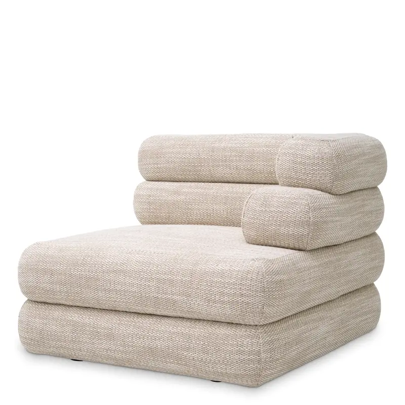 Segmentowa sofa Eichholtz Malaga Modular Right w tkaninie Skyward sand