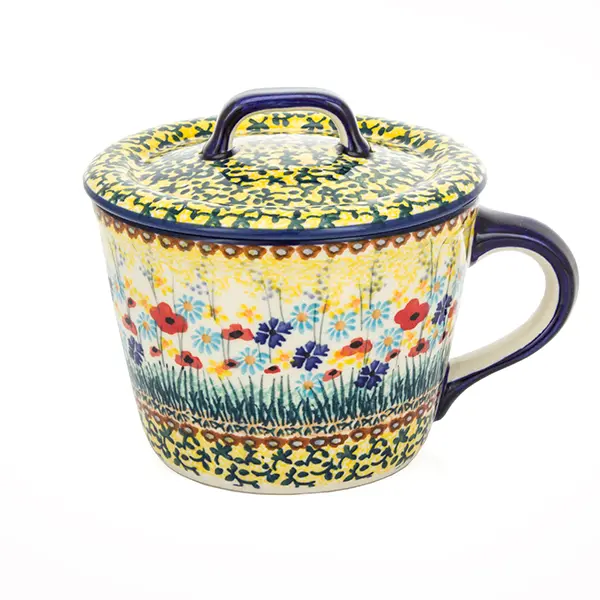 Smalcówka mała ceramiczna WK77 żółta łączka