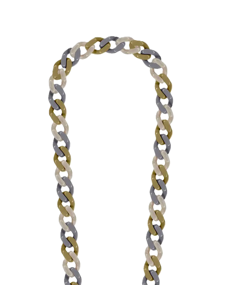 Smycz do telefonu GIA KAKI GRIS BEIGE 120 cm