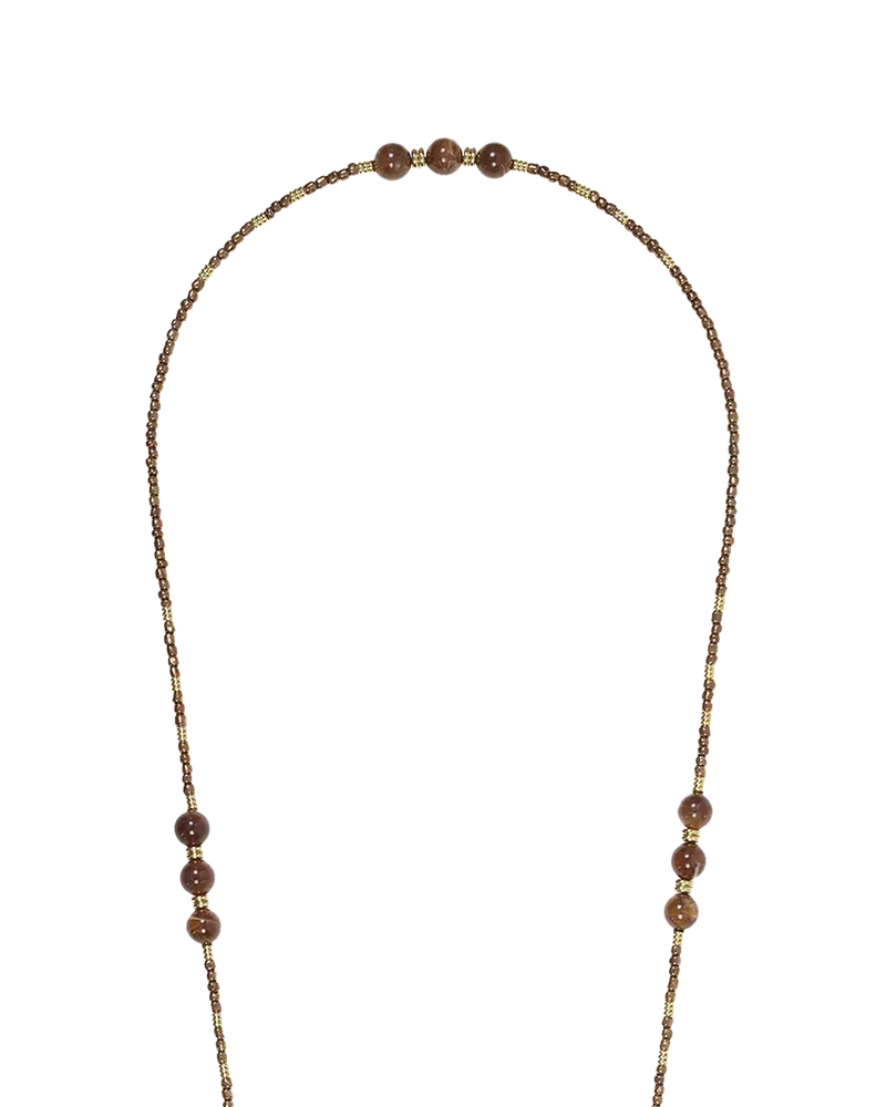 Smycz do telefonu IRIS PERLES BRONZE 120 cm