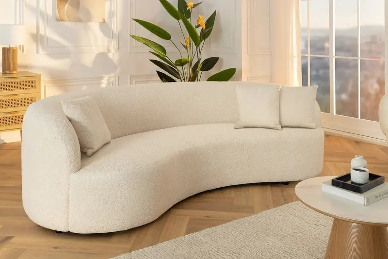 SOFA ATELIER 3 OSOBOWA BEŻOWA 230 CM / 46546 / INVICTA INTERIOR