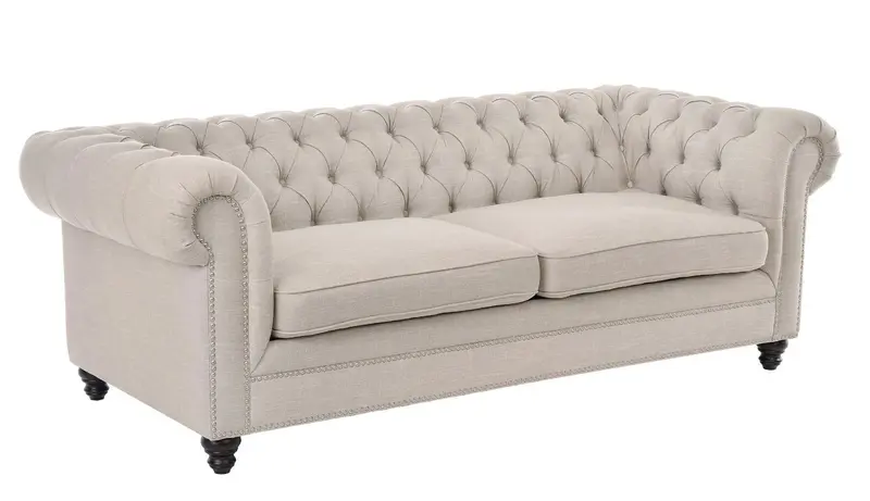 SOFA CHESTER ROZKŁADANA BEŻOWA / MH / INVICTA INTERIOR