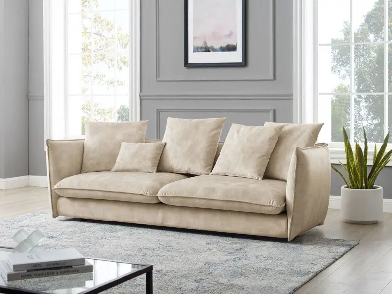 SOFA COCOONIG BEŻOWA 228 CM / 43442 / INVICTA INTERIOR