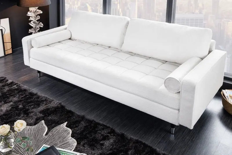 SOFA COZY VELVET BIAŁA / 42703 / INVICTA INTERIOR