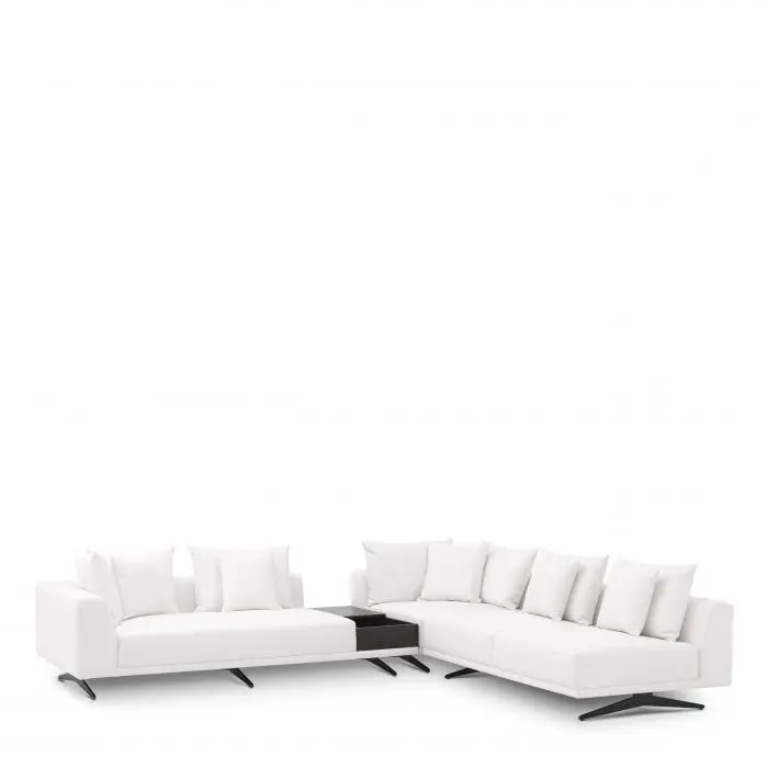 Sofa Eichholtz narożna Endless, tkanina avalon white