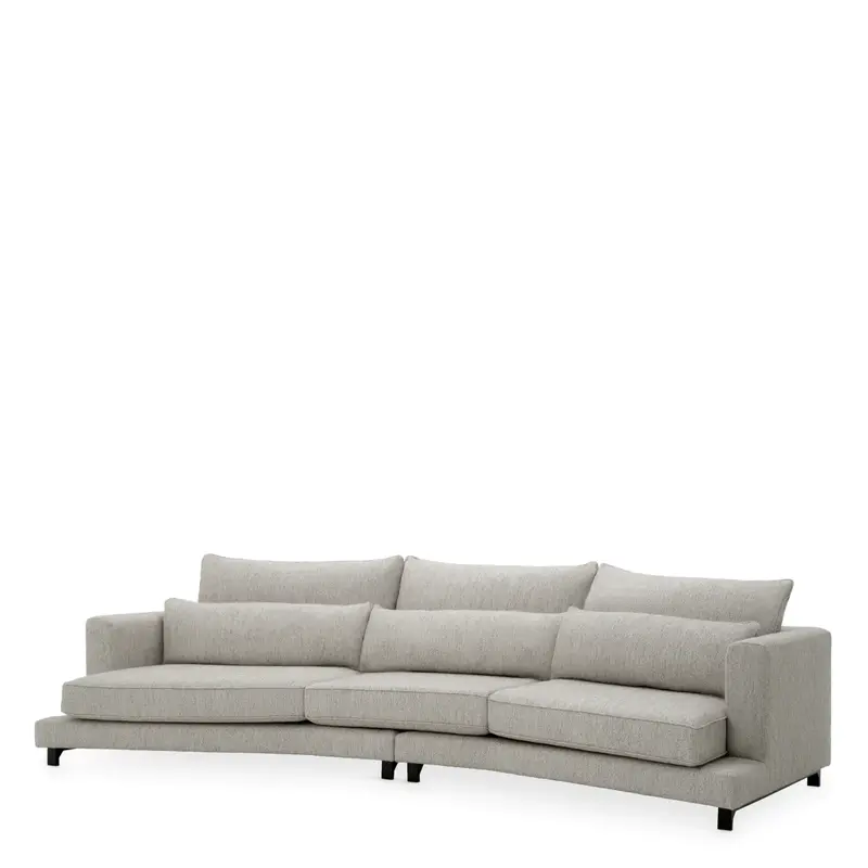 Sofa Eichholtz Savarana w tkaninie Splendor light grey