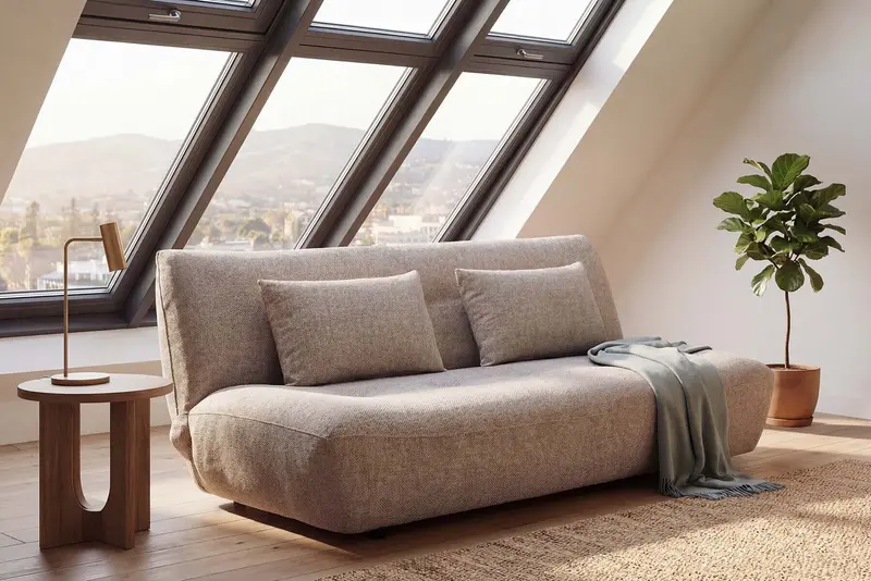 SOFA ELYPSE Z FUNKCJĄ SPANIA 200 CM BEŻOWA / 48662 / INVICTA INTERIOR