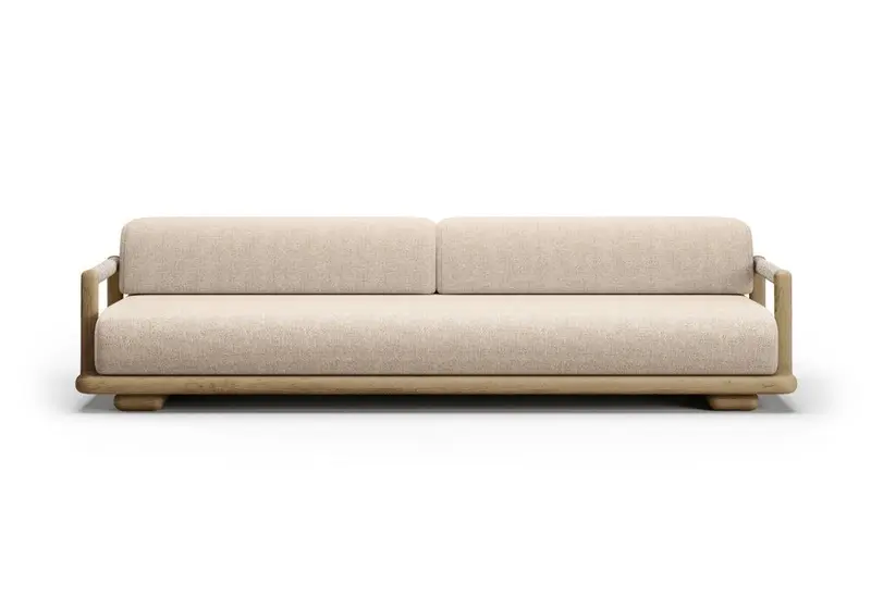 Sofa outdoor Caleo-natural 3-osobowa