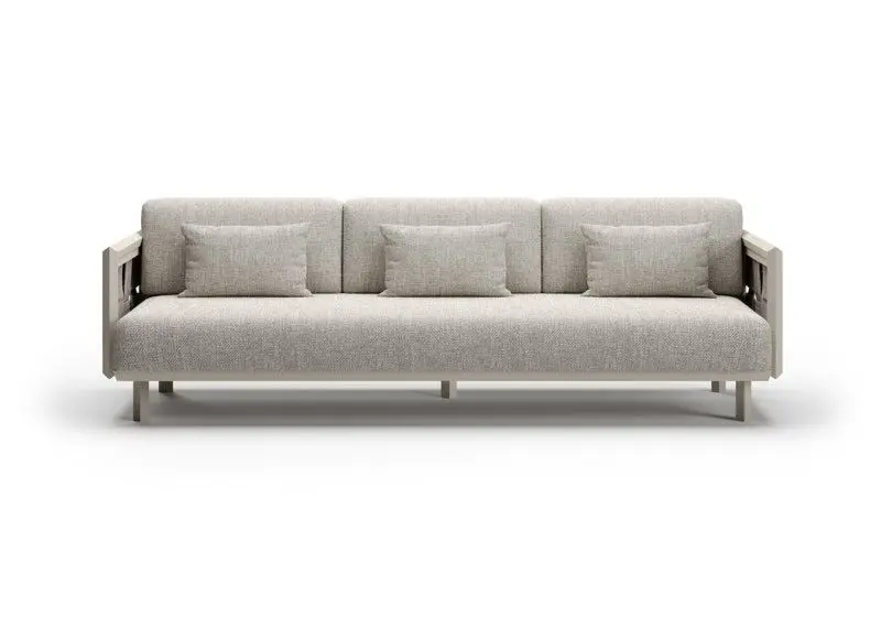 Sofa outdoor Éclat-bisque 3-osobowa