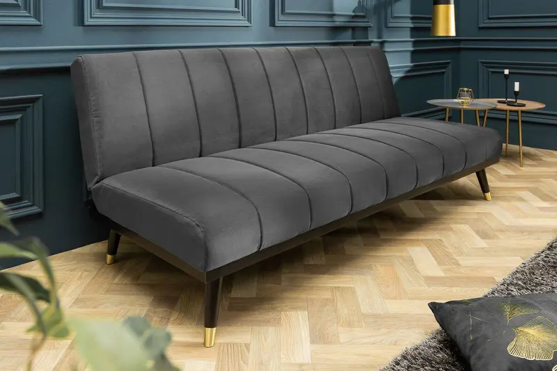 SOFA PETIT ROZKŁADANA SZARA / 40028 / INVICTA INTERIOR