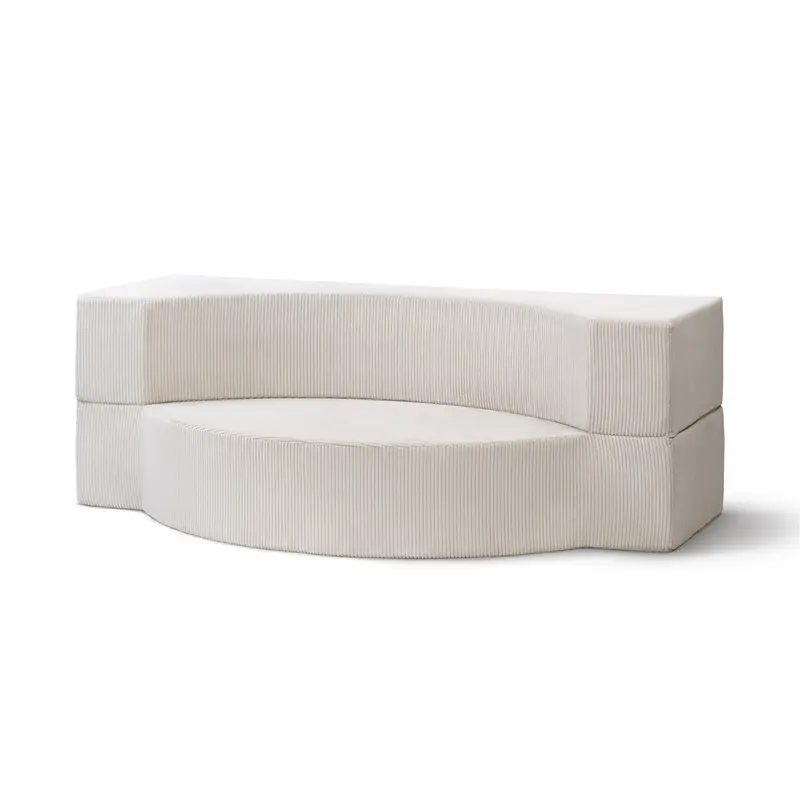 Sofa piankowa 200 cm z funkcją spania w stylu japandi | Lunaria
