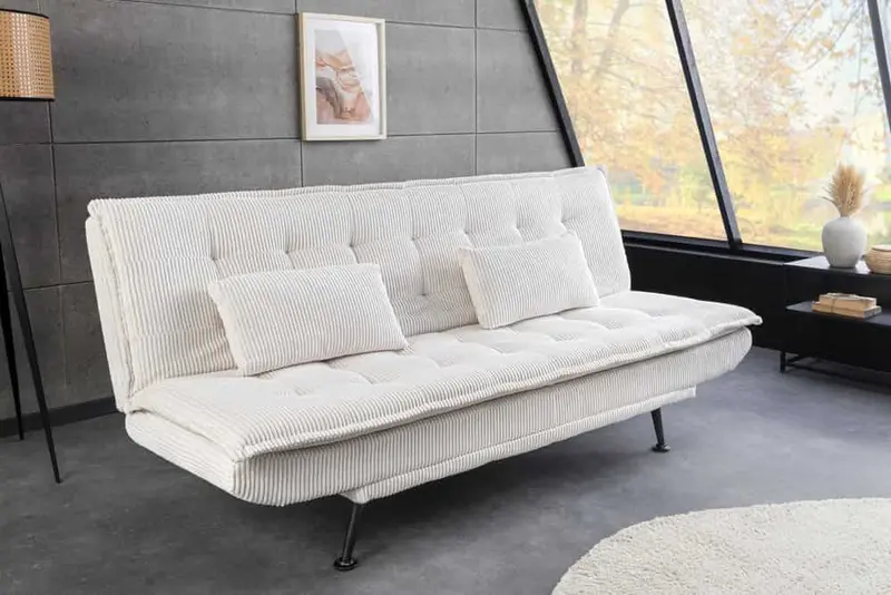 SOFA ROZKŁADANA JAZZ 3 OSOBOWA 195 CM BEŻOWA / 47521 / INVICTA INTERIOR
