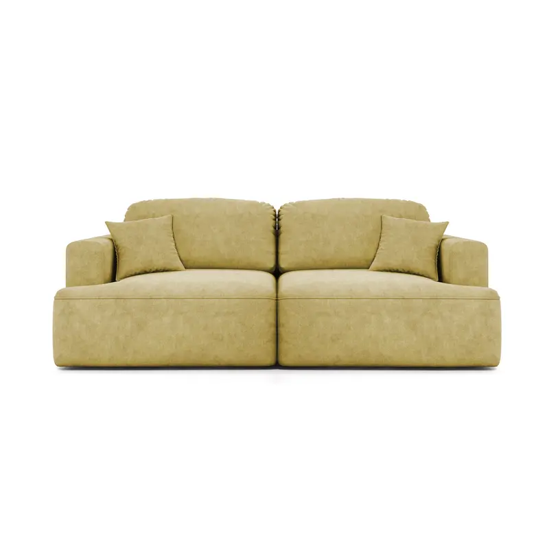 Sofa rozkładana z pojemnikiem na pościel w stylu boho | Senvali