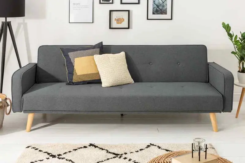 SOFA SCANDINAVIA 210 CM ANTRACYT / 39248 / INVICTA INTERIOR