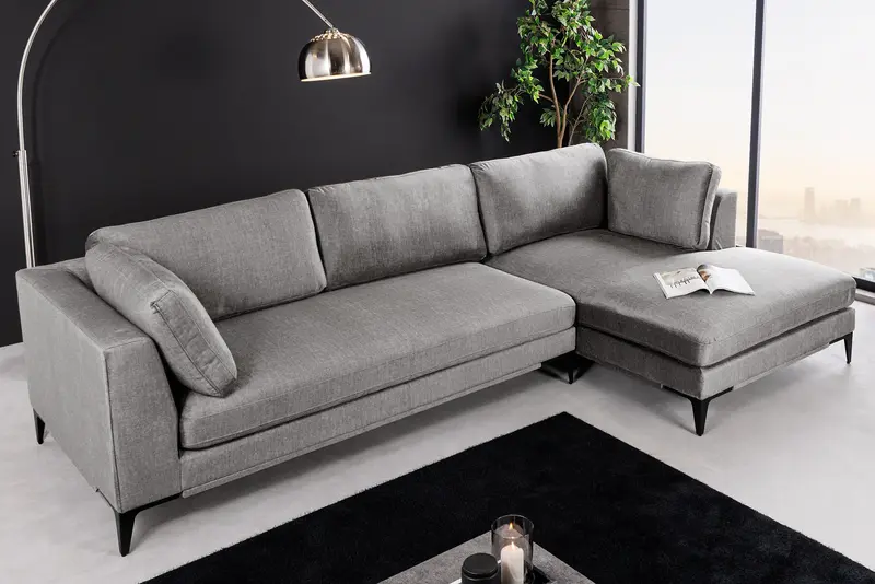 SOFA SIGNUM 3 OSOBOWA SZARA / 44449 / INVICTA INTERIOR