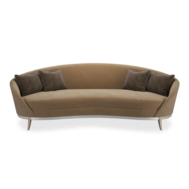Sofa welurowa nerkowa