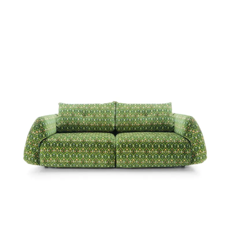 Sofa z elektrycznym wysuwem siedzisk Camira × Tyszka