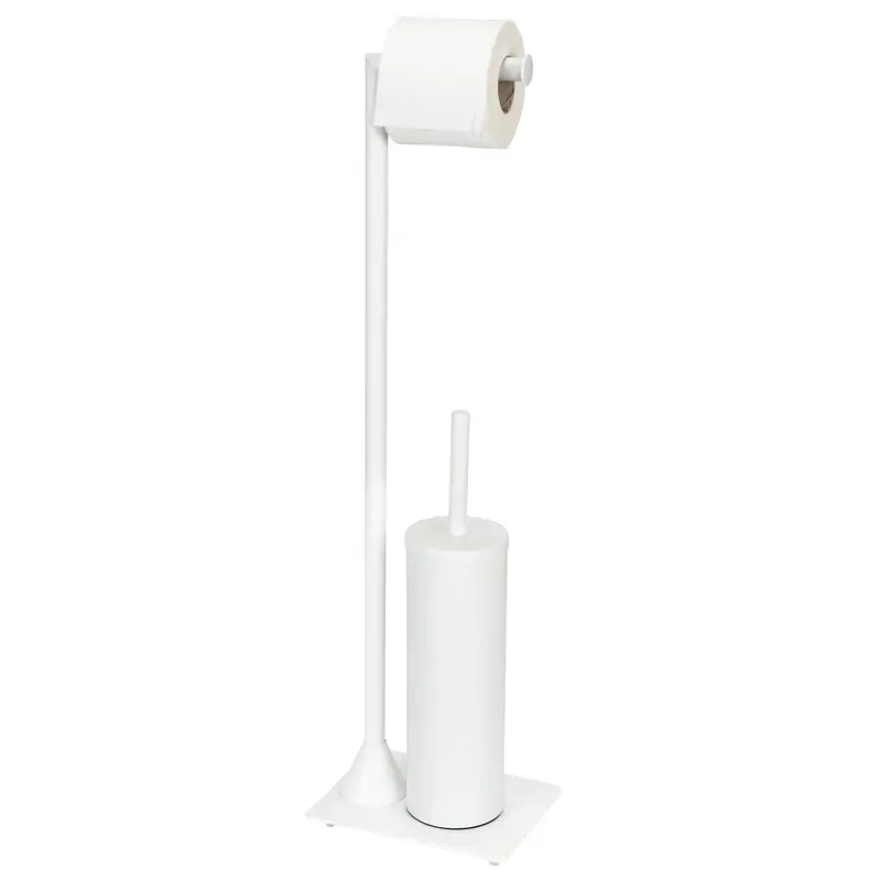 Stojak na szczotkę WC z uchwytem na papier 2w1 HELLA