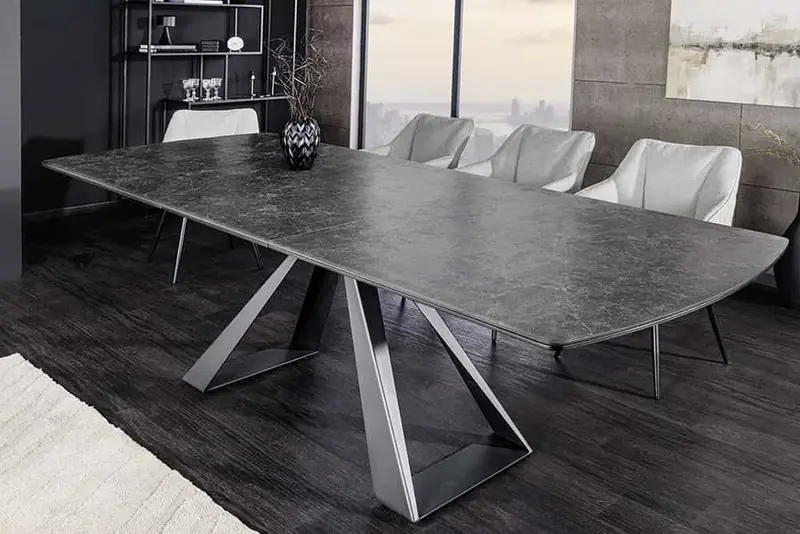 STÓŁ CONCORD 180 (230) CM GRAFIT / 46499  / INVICTA INTERIOR