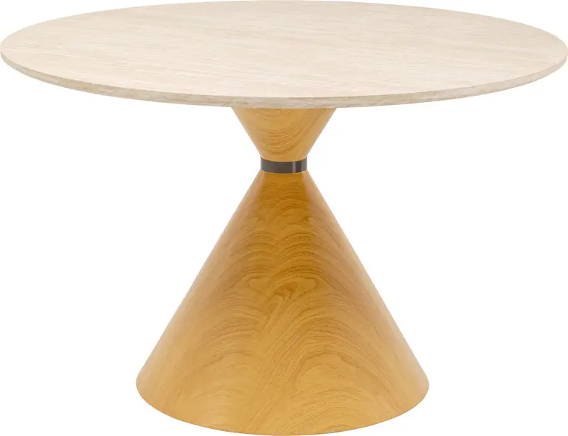 STÓŁ DO JADALNI BLAT TAWERTYN 120 CM / 71496 / KARE