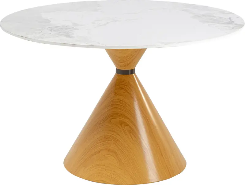 STÓŁ DO JADALNI CERAMICZNY BLAT 120 CM PODSTAWA DĄB / 71568 / KARE