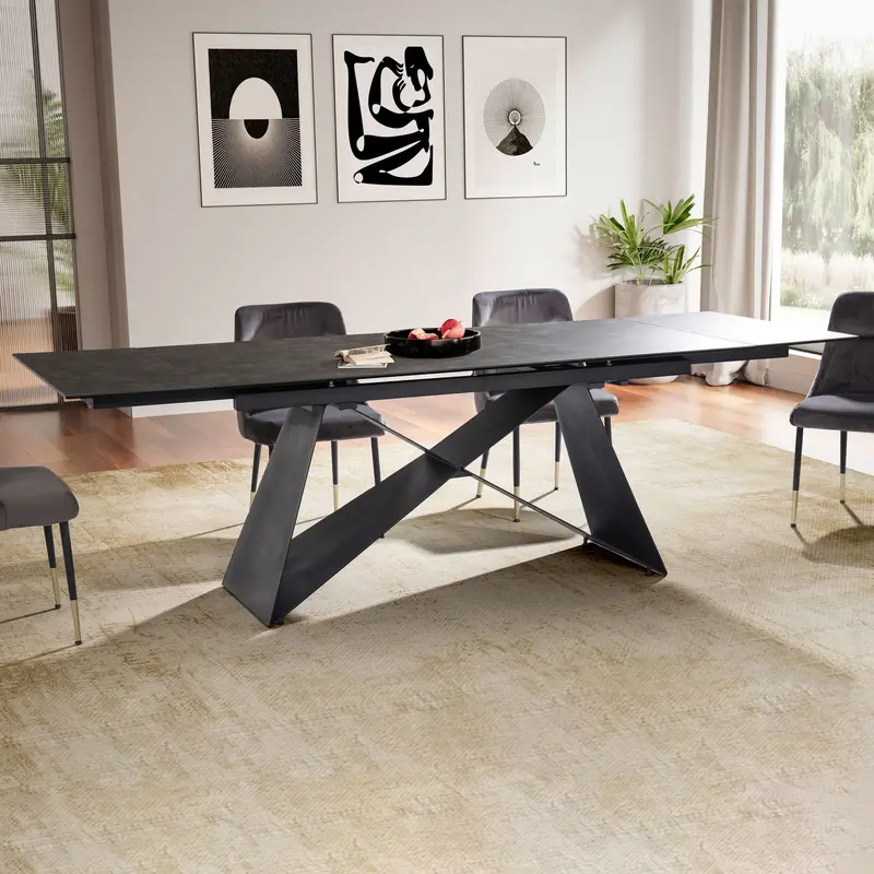 STÓŁ DO JADALNI ROZKŁADANY WOHNLING Z CERAMICZNYM BLATEM 180 - 260 CM / WL7.148