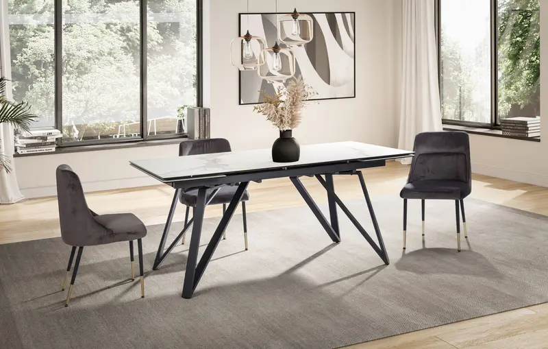 STÓŁ DO JADALNI ROZKŁADANY WOHNLING Z CERAMICZNYM BLATEM 180 - 260 CM / WL7.149