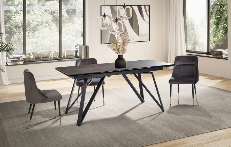 STÓŁ DO JADALNI ROZKŁADANY WOHNLING Z CERAMICZNYM BLATEM 180 - 260 CM / WL7.150