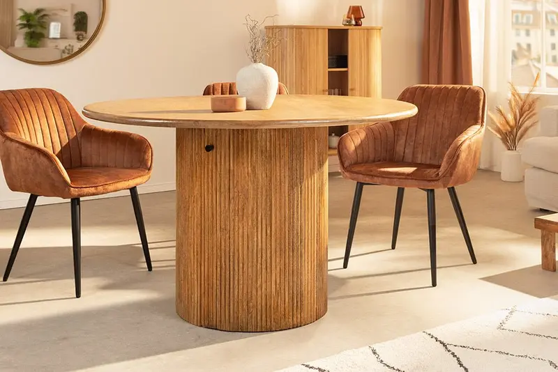 STÓŁ DO JADALNI TERES DREWNO MANGO 120 CM / 45994 / INVICTA INTERIOR