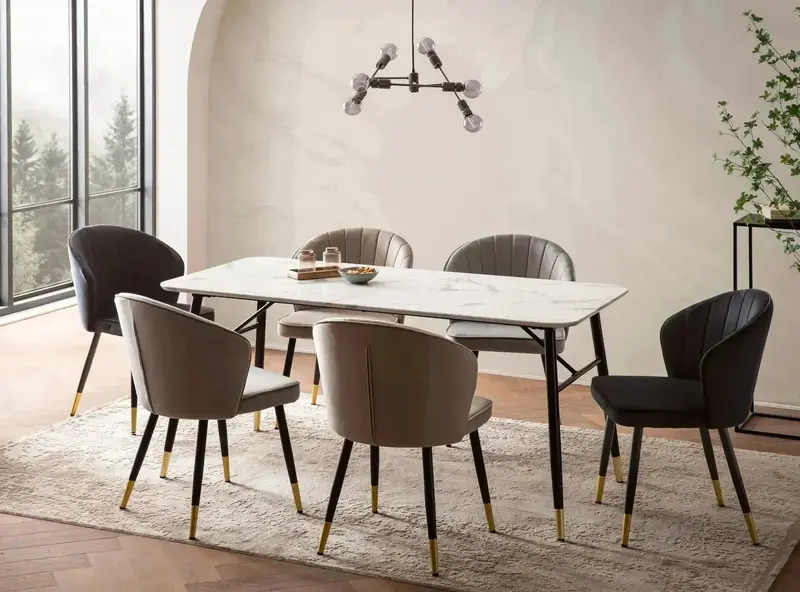 STÓŁ DO JADALNI WOHNLING OPTYKA BIAŁY MARMUR 180 CM / WL6.961