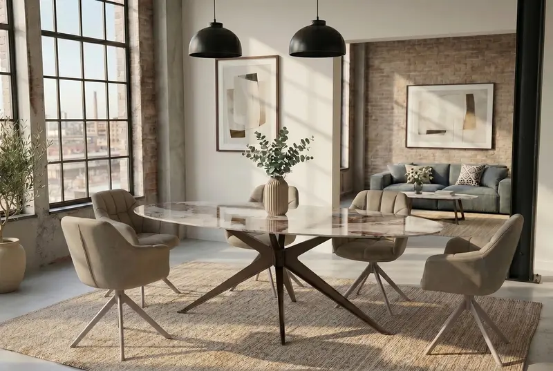 STÓŁ DO SALONU PANDORA / CERAMICZNY BLAT/ / 48734 / INVICTA INTERIOR