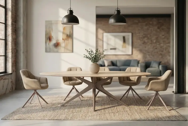 STÓŁ DO SALONU TRAVERTIN / CERAMICZNY BLAT/ / 48532 / INVICTA INTERIOR