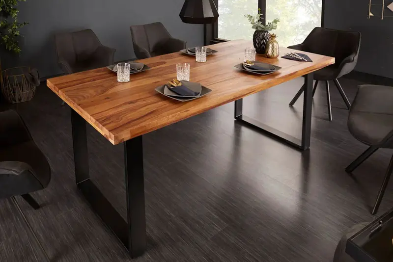STÓŁ IRON CRAFT 180 CM SHEESHAM / 40818  / INVICTA INTERIOR