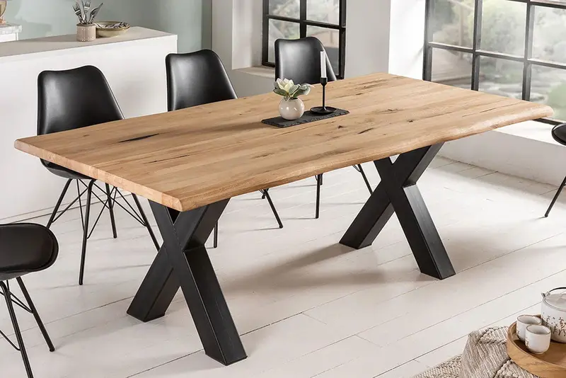 STÓŁ LIVING EDGE 200cm dąb dziki 40 mm / 41186 / INVICTA INTERIOR