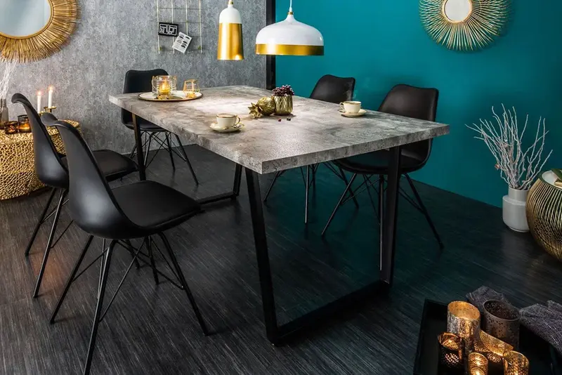 STÓŁ LOFT 160 CM OPTYKA BETON / 38956 / INVICTA INTERIOR