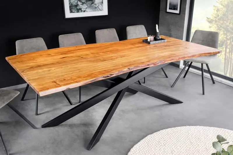 STÓŁ MAMMUT AKACJA 200 CM / 43783 / INVICTA INTERIOR