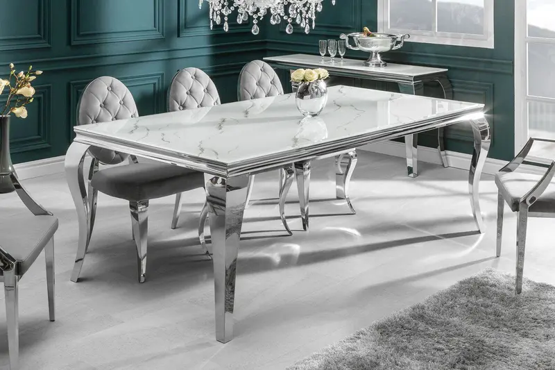 STÓŁ MODERN BAROCK 200 CM OPTYKA MARMUR / 39996  / INVICTA INTERIOR