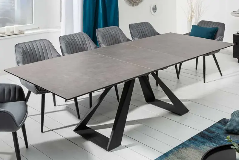 STÓŁ ROZKŁADANY CONCORD 180 - 230 CM CERAMIKA ANTRACYT / 40648  / INVICTA INTERIOR