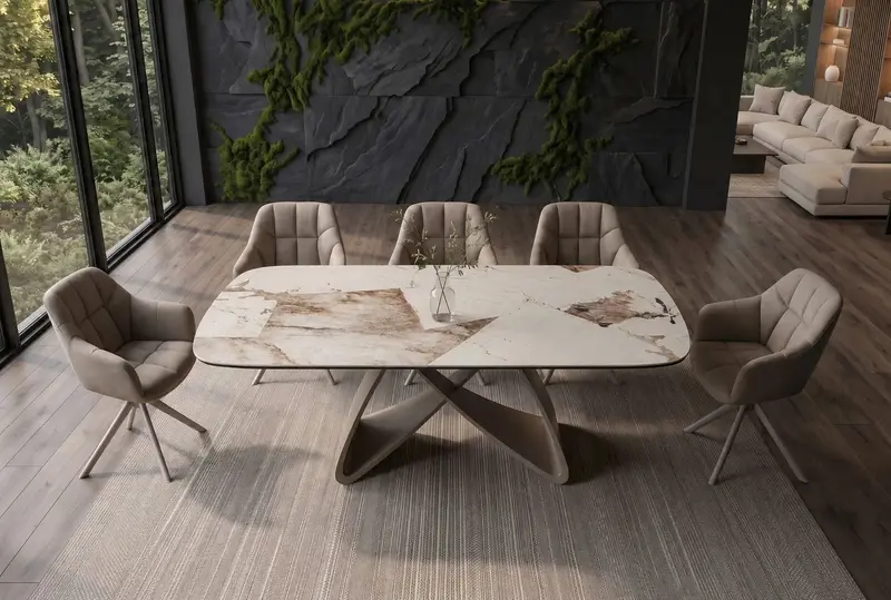 STÓŁ ROZKŁADANY INFINITY CERAMICZNY BLAT 180 - 220 - 260 CM / 48792 / INVICTA INTERIOR