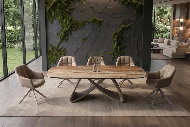STÓŁ ROZKŁADANY INFINITY CERAMICZNY BLAT 180 - 220 - 260 CM / 49073 / INVICTA INTERIOR