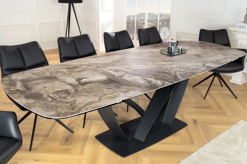 STÓŁ ROZKŁADANY PAPILLON KOLOR TAUPE 180 (220 -260) / 45178 / INVICTA INTERIOR