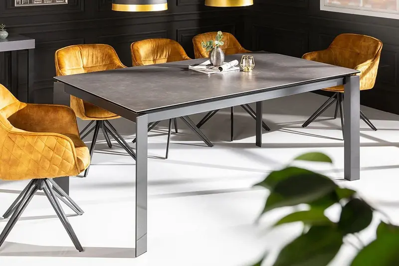 Stół rozkładany X7 180-240 cm ceramika optyka grafit 41383  / INVICTA INTERIOR