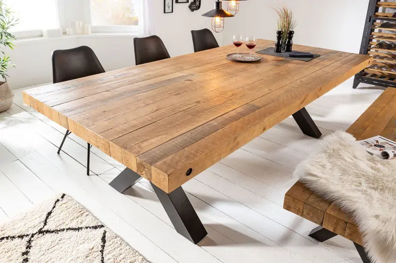 STÓŁ THOR 200 CM SOSNA NATURALNA / 40451  / INVICTA INTERIOR