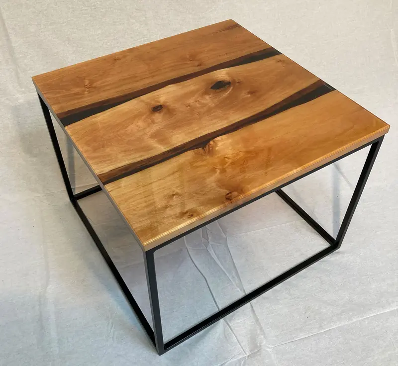 Stolik Beauty Nature drewno olcha 60 cm podstawa prosta