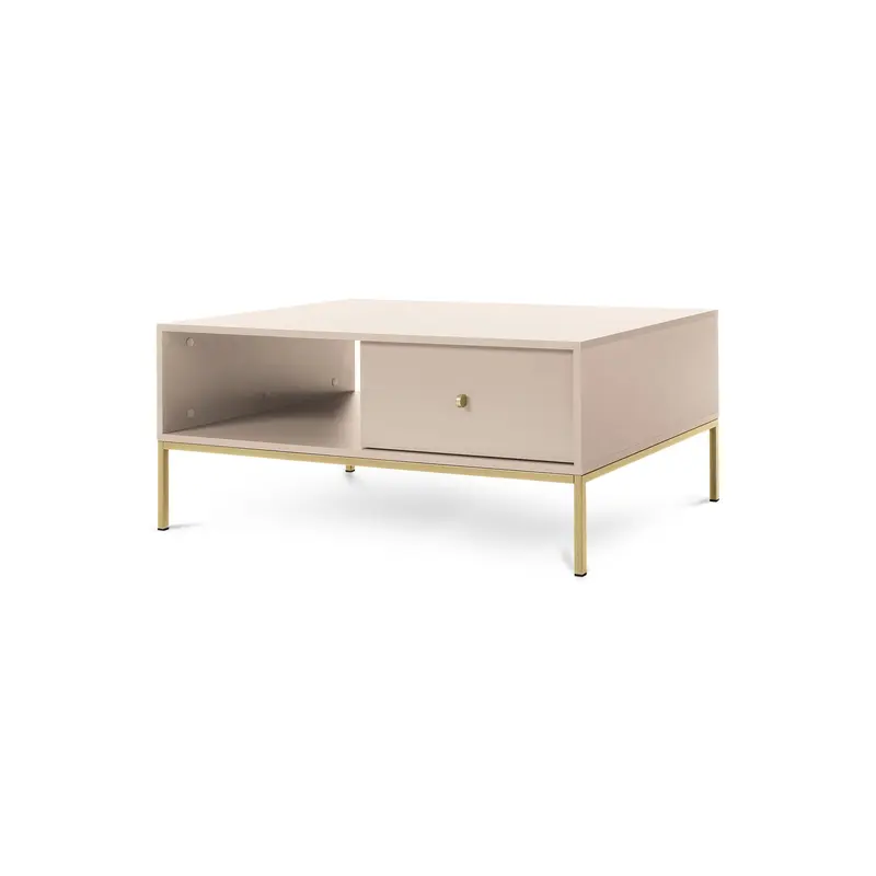 Stolik kawowy 104x47 z szufladą w stylu modern classic | Kviat